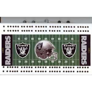  Oakland Raiders NFL Football Field Cribbage Board Sports 
