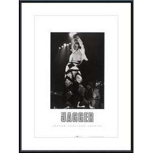   Metal Framed Print   Mick Jagger   Artist Anon   Poster Size 27 X 19