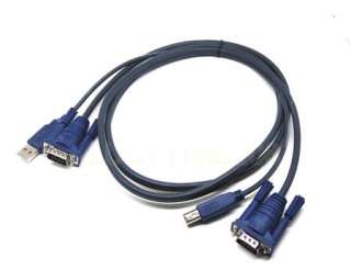 135cm 2 in 1 SVGA USB KVM VGA Cable Male to Male ▲  