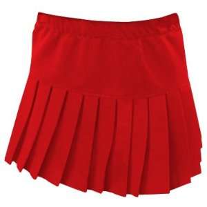   Pleat Cheerleaders Skirt CF00478 RED YOUTH X SMALL: Sports & Outdoors