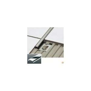  DECO Tile Edging Profile, Stainless Steel   82 1/2L x 17 