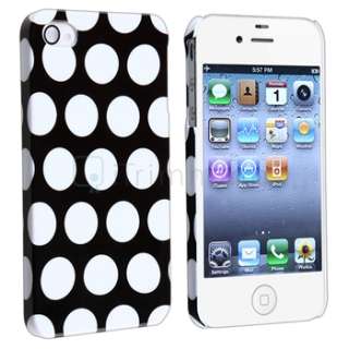   Dot Rear Hard Case+PRIVACY Filter Protector for iPhone 4 G 4S  