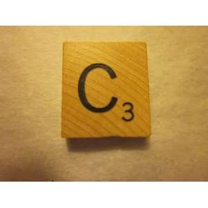  Scrabble Game Piece Letter C 