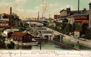Lockport NY   Erie Canal Locks   1906  