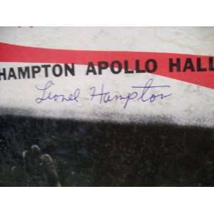  Hampton, Lionel LP Signed Autograph Apollo Hall Concert 
