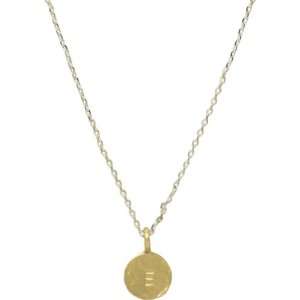  Heather Pullis Designs Initial Pendant (Gold E): Jewelry