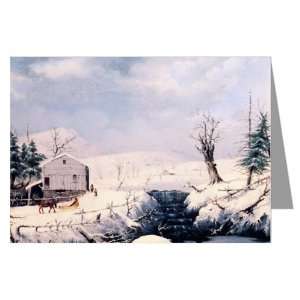   and Ives New England Holiday Winter Greeting Card set