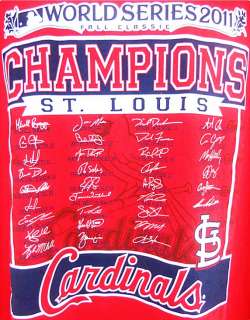   Cardinals 2011 World Series Champions Majestic Shirt Big & Tall Sizes