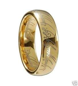 Tungsten Lord of Rings Men & Women Ring/band GOLD 7MM  