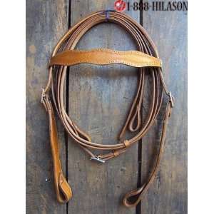   Leather Tack Horse Bridle Headstall Reins 016