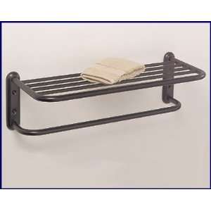  Oil Rubbed Bronze Hotel Towel Shelf or Train Rack with Bar 