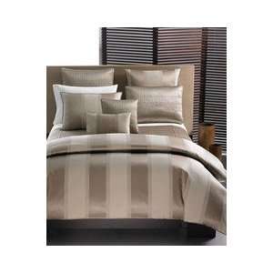  Hotel Collection Bedding, Wide Stripe Bronze Queen Quilted 