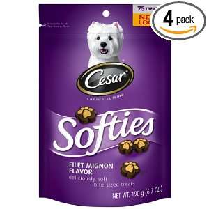 CESAR® Softies Filet Mignon Flavor Dog Treat (Pack of 4)  