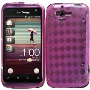  Hot Pink TPU Case Cover for HTC Rhyme Bliss 6330 Cell 