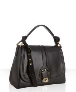 Fendi black leather Anna medium shoulder bag  