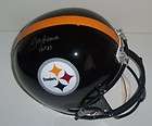 Mean Joe Greene Signed Pittsburgh Steelers Full Size Helmet COA Auto