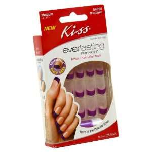  Kiss Everlasting French Medium Nail Kit EFC02WG Purple 