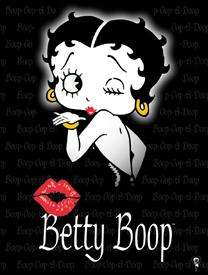 Betty Boop Kiss Metal Wall Sign  