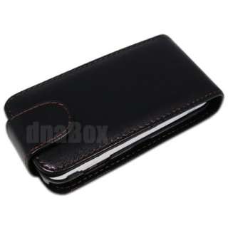 Leather Case Pouch Cover Skin + Film For Nokia N97 h_Black  