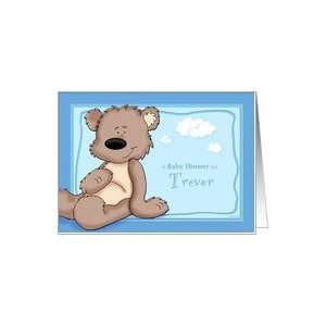  Trevor   Teddy Bear Baby Shower Invitation Card: Health 