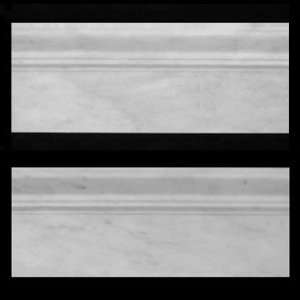  Carrara Marble Italian White Bianco Carrera 3/4 Baseboard 