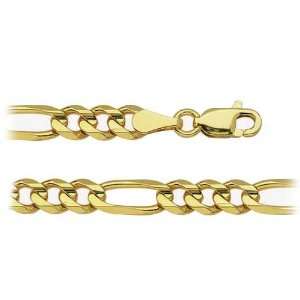  14k Yellow Gold 4.75mm Mens Link Bracelet, 8 Jewelry