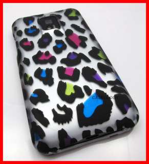   COLORFUL LEOPARD HARD SHELL CASE COVER LG T MOBILE G2X PHONE ACCESSORY