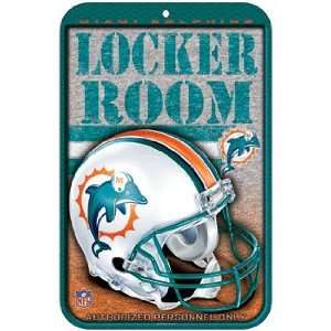  Miami Dolphins Locker Room Sign