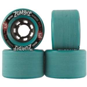  Landyachtz Zombie Hawgs Mini 70mm 84a Teal Longboard Skateboard 