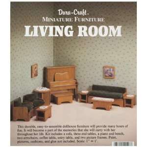    Dura craft Miniature Dollhouse Living Room Furniture Toys & Games