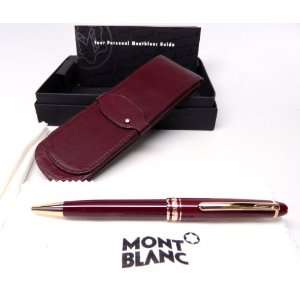  Montblanc Meisterstuck Burgundy 164R Ballpoint Pen 12785 with 2 Pen 