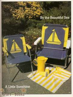 Macrame Sitting Pretty Chair Seats Pattern Book 1986  