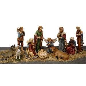  Large 12 Piece Nativity Set w/ the Holy Family, Wise Men 
