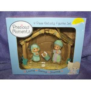    Precious Moments 4 Piece Nativity Figurine Set 