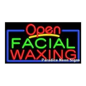  Open Facial Waxing Neon Sign