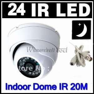  24 led day/night cameras ir distance 20m white 3.6mm lens 