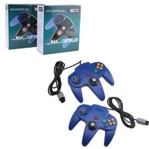  Dual Nintendo 64 N64 Game Controllers System Replacement 