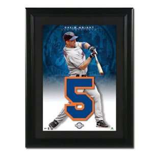  David Wright New York Mets Unsigned Framed Jersey Numbers 
