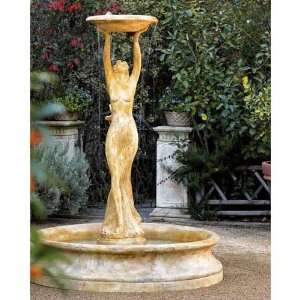  Orlandi Statuary Cecilia Fountain Earth Tone Finish Patio 