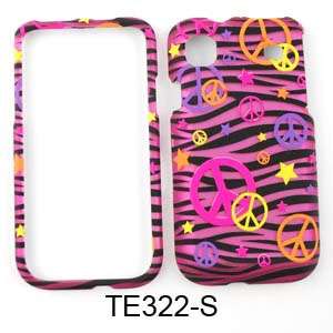 For Samsung Galaxy S 4G SGH T959 Case Cover Peace Signs on Pink Zebra 