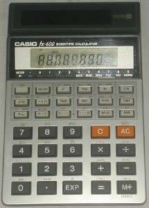Casio fx 600 Solar Power Scientific Calculator  