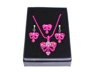 Childrens Jewelry Set Necklace Ring Earrings #K02028  