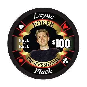  Layne Flack Limited Edition Poker Chip