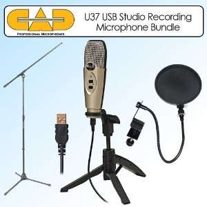   Microphone With Stand Bundle With Pop Filter & Stand Musical