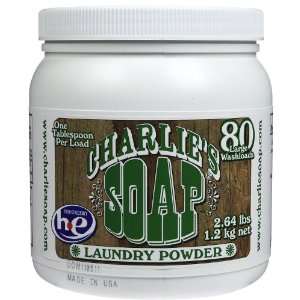  Charlies Soap Laundry Powder, 80 Load Canister