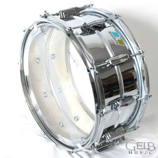   LB402BB 6.5 X14 Chrome Over Brass Snare Drum Blue & Olive  