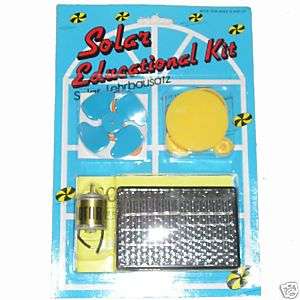 Solar Panel Education Kit,Science kit, Motor, Fan cell  