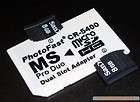 Memory Card Dual SLOT Adapter Micro SD TF to MS PRO DUO TO TF 4GB 8GB 
