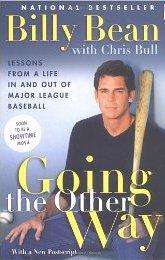 BOOK Billy Bean Baseball Sports GOING THE OTHER WAY 9781569244616 