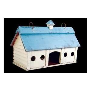  Barnstorm Birdhouse Blue Roof Long Patio, Lawn & Garden